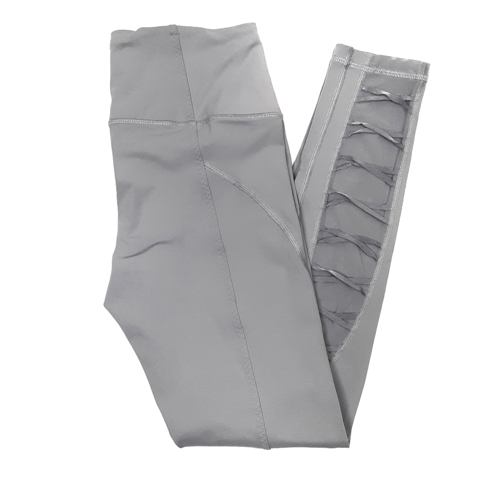 Victoria's Secret Sport Gray Ribboned Leggings
